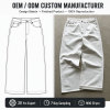 Custom White Selvedge Denim Wide Leg Jeans 15oz