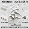 Custom White Selvedge Denim Wide Leg Jeans 15oz