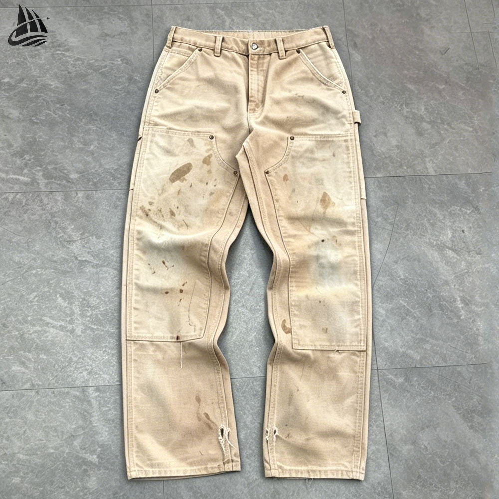 Custom Heavy Duck Canvas Double Knee Work Pants