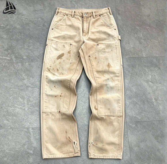 Custom Heavy Duck Canvas Double Knee Work Pants