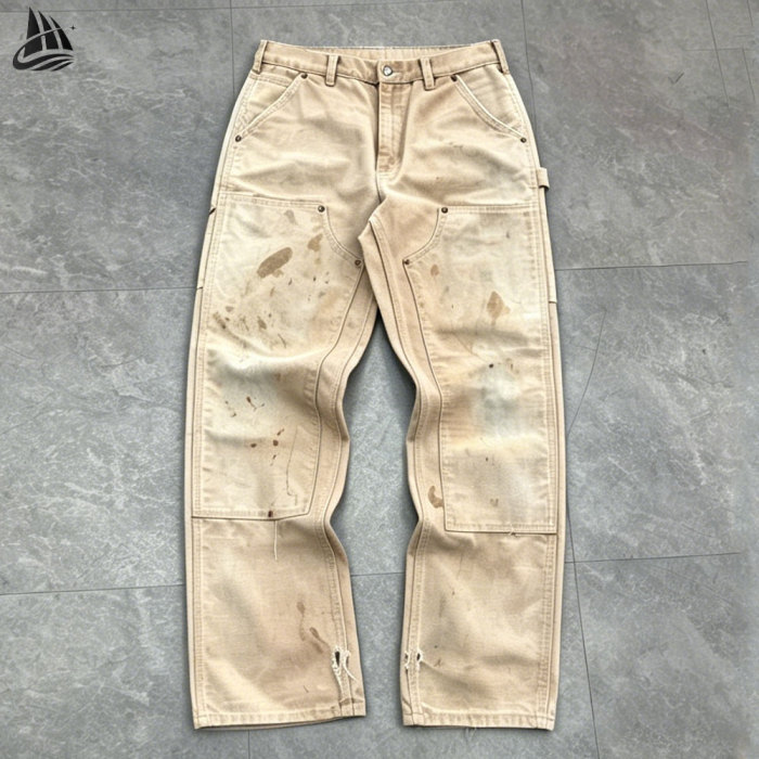 Custom Heavy Duck Canvas Double Knee Work Pants