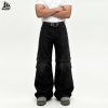 Custom Stacked Flare Jeans Heavyweight Rigid Denim