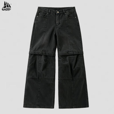 Custom Stacked Flare Jeans Heavyweight Rigid Denim