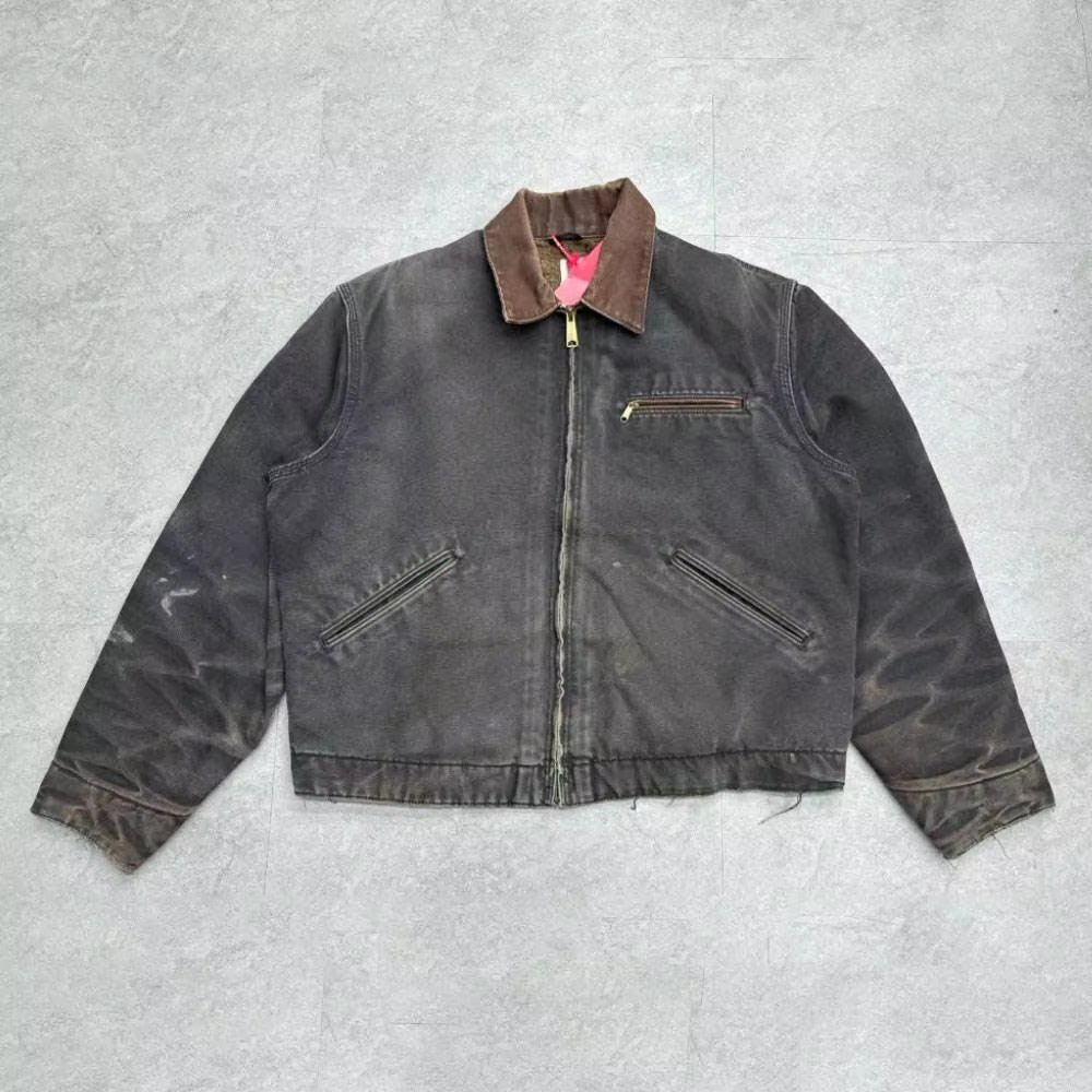 Custom Heavyweight Zip Up Canvas Jacket and Twill Cargo Pants Set