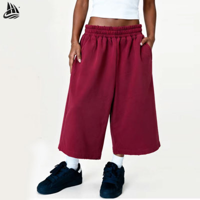 Custom Acid Washed Long Shorts