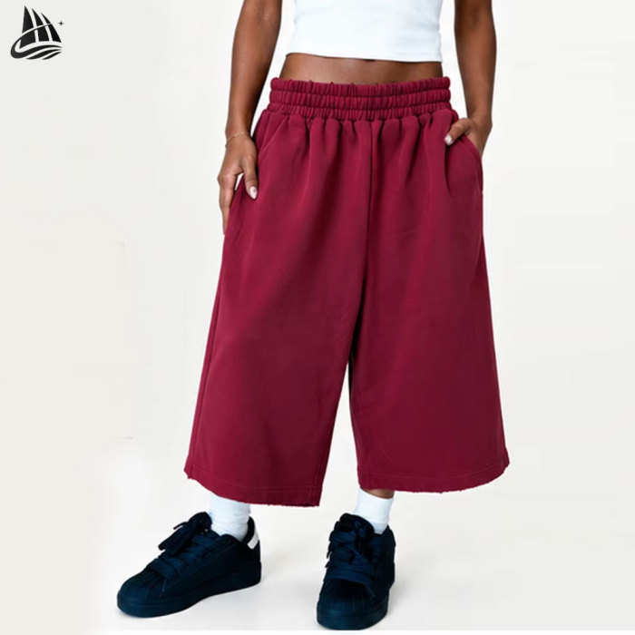 Custom Acid Washed Long Shorts