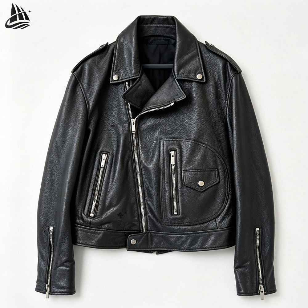 Custom PU Leather Motorcycle Riding Jacket
