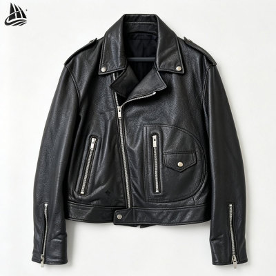 Custom PU Leather Motorcycle Riding Jacket