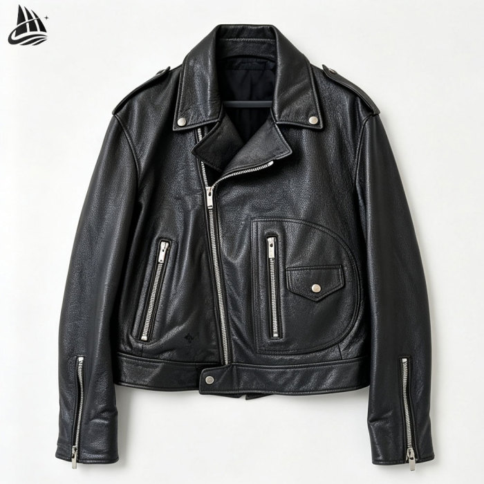 Custom PU Leather Motorcycle Riding Jacket