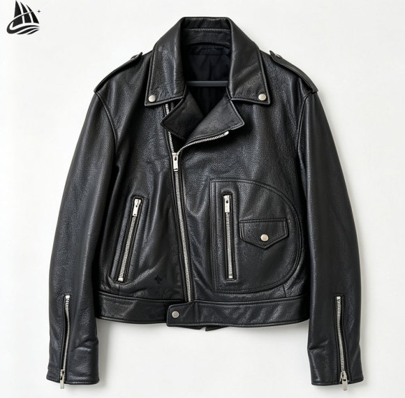 Custom PU Leather Motorcycle Riding Jacket