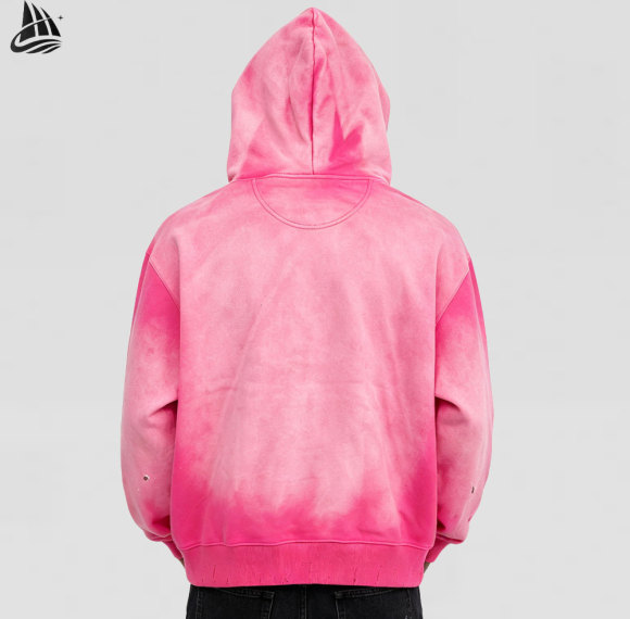 Custom Distressed Sun Faded Hoodie