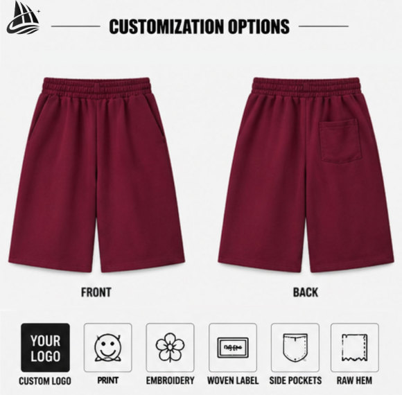 Custom Acid Washed Long Shorts