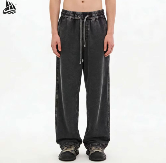 Custom Vintage Faded Wide Leg Sweatpants