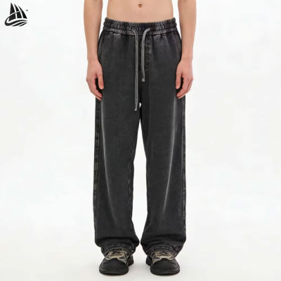 Custom Vintage Faded Wide Leg Sweatpants