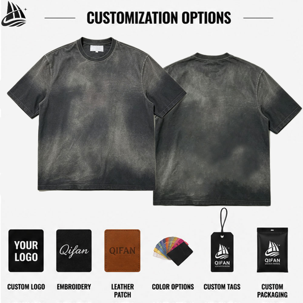 Custom Heavyweight Streetwear Boxy Cropped T-Shirt