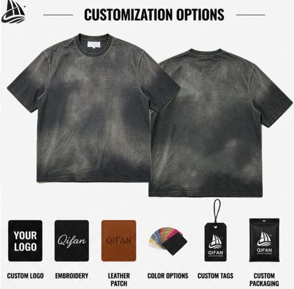 Custom Heavyweight Streetwear Boxy Cropped T-Shirt