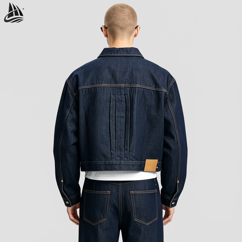 Custom Vintage Wash Oversized Denim Jacket