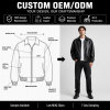 Custom Black PU Leather Bomber Jacket
