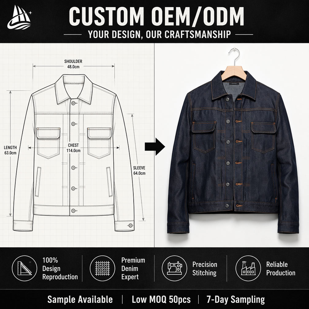 Custom Japanese Selvedge Denim Jacket