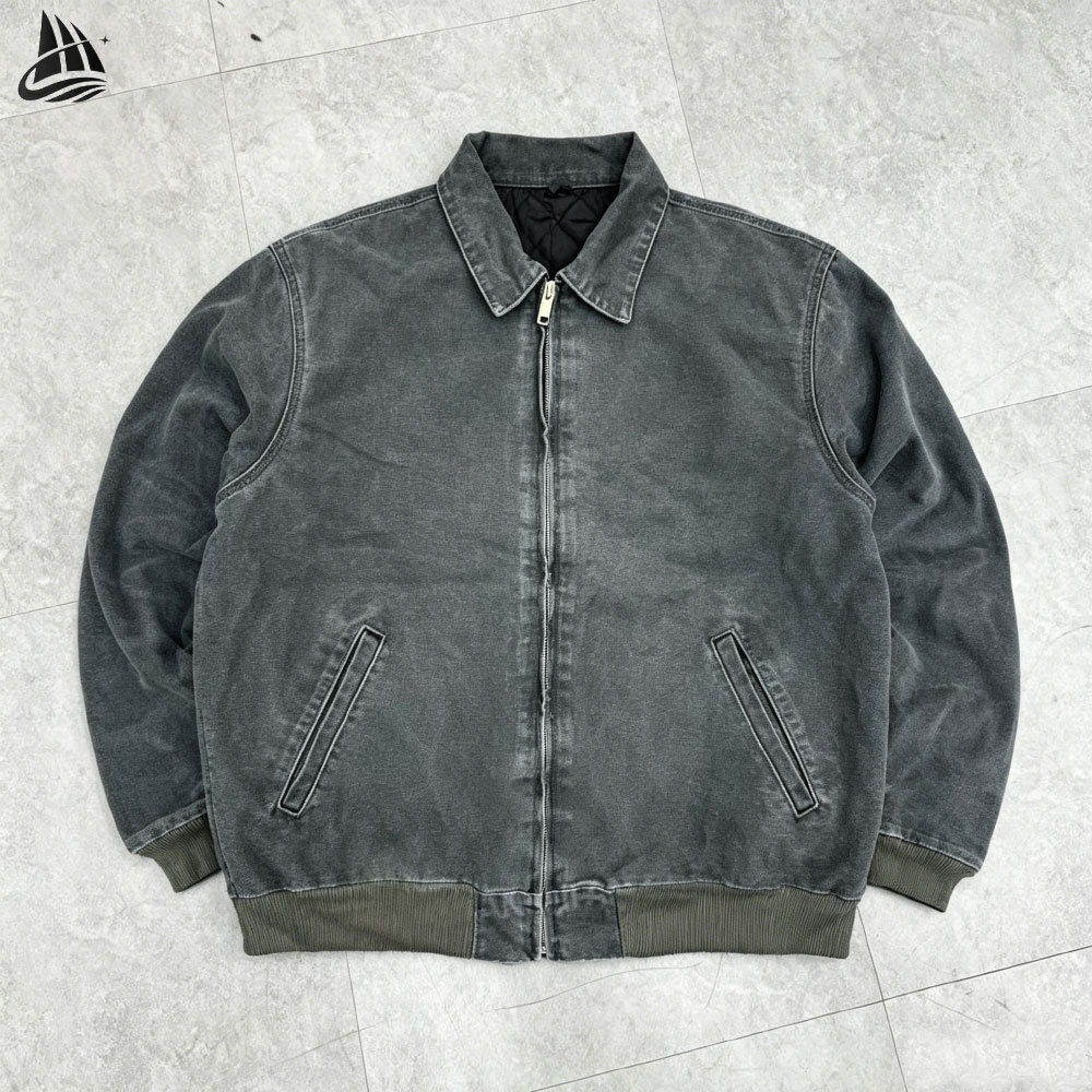 Custom Distress Washed Corduroy Work Jacket