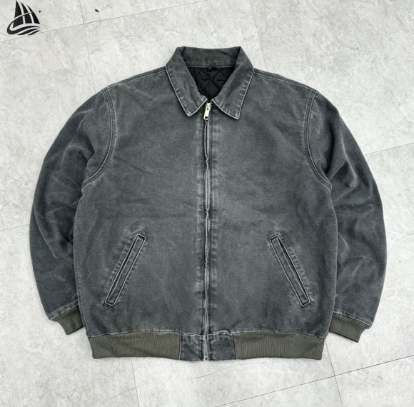 Custom Distress Washed Corduroy Work Jacket