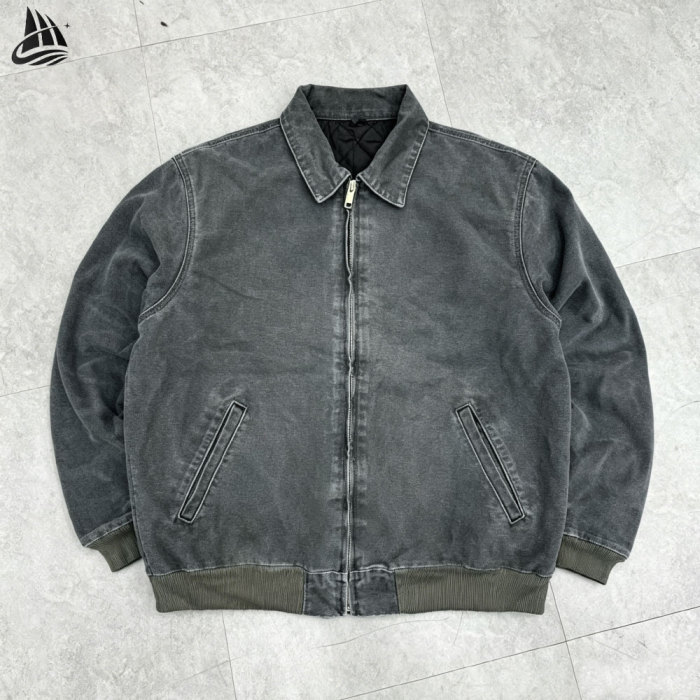 Custom Distress Washed Corduroy Work Jacket