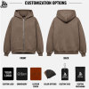 Custom Heavyweight Full Zip Up Hoodie