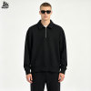 Custom Plain Blank Fleece Lined Quarter Zip Sweatshirt