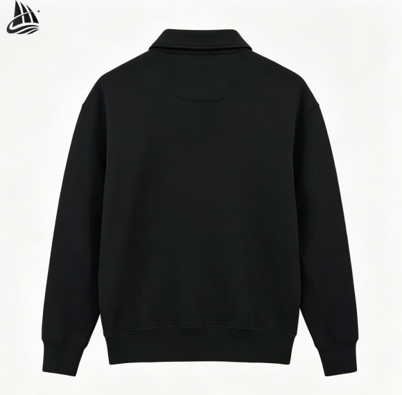 Custom Plain Blank Fleece Lined Quarter Zip Sweatshirt