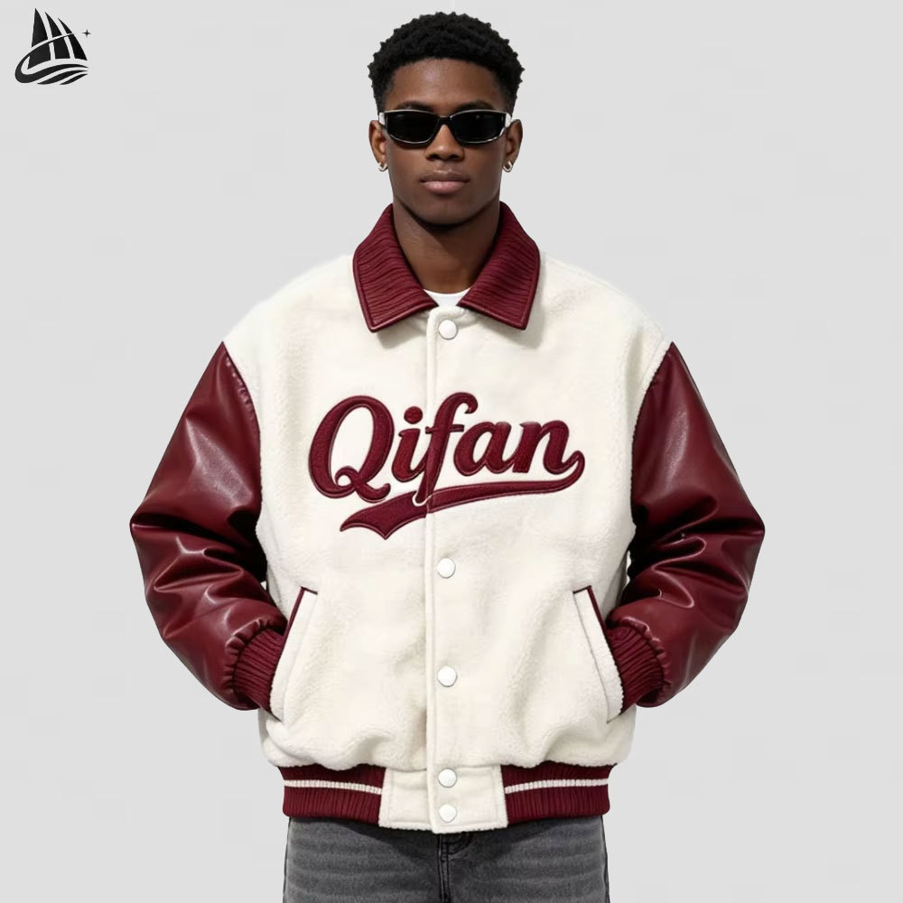 Custom Chenille Embroidery Varsity Jacket