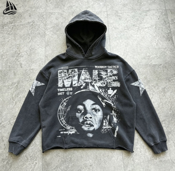 Custom Vintage Boxy Hoodie | OEM Service