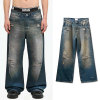 Custom Pocket Style Street Distressed Retro Jeans