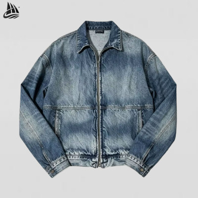 Custom Blue Washed Denim Jacket