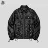 Custom Punk Style Racing Leather Jacket