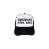 DISCIPLINE OVER LUCK Gothic Embroidery Trucker Cap