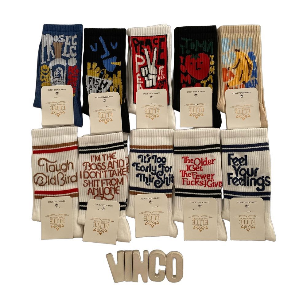 Custom Printed Graphic Crew Socks Wholesale Assorted wholesale