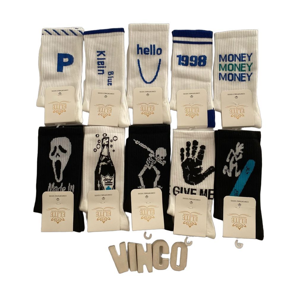 Custom Printed Graphic Crew Socks Wholesale Assorted wholesale