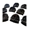 Custom Rhinestone Distressed Knit Beanie Wholesale