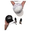 Custom Embroidered Yacht Trucker Cap Black White