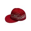 Struggle Cursive Embroidery Snapback Cap Camo Red