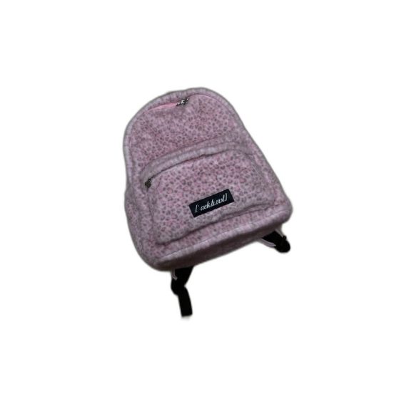 Custom Fuzzy Mini Backpack Plush Print Assorted