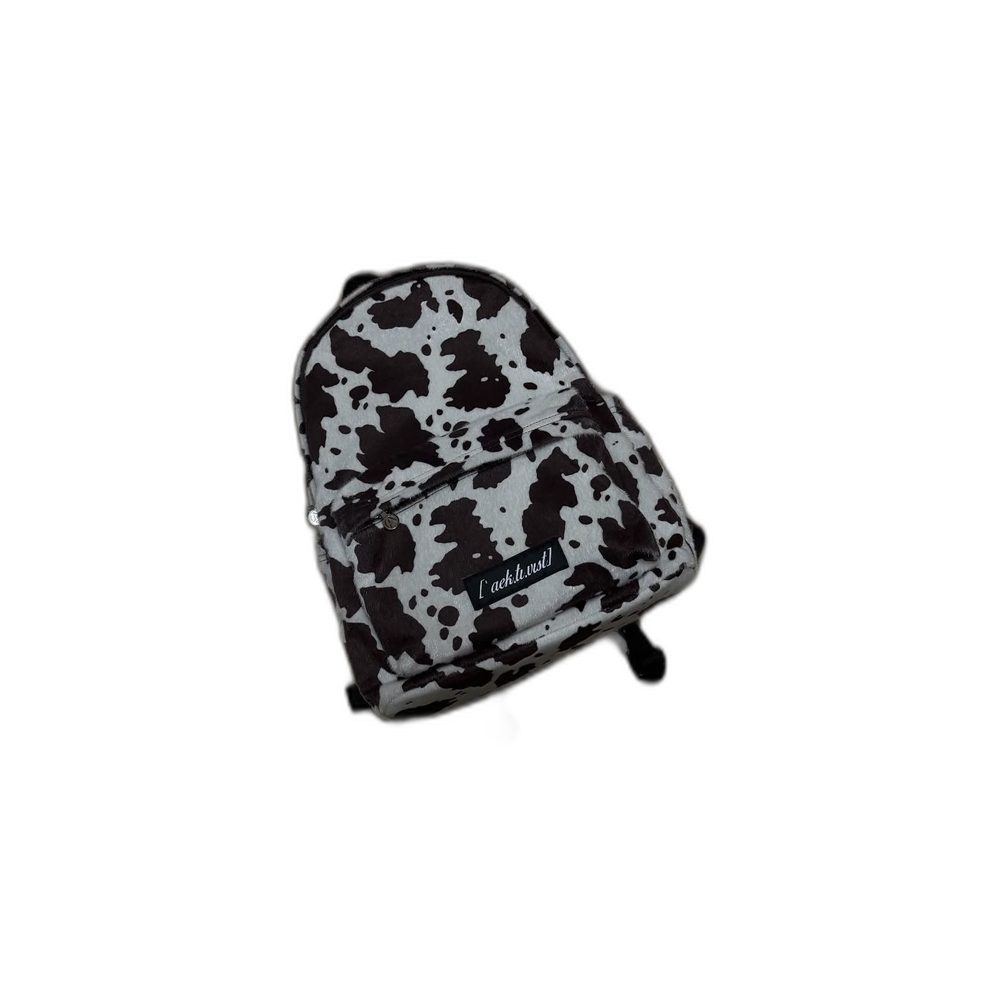Custom Fuzzy Mini Backpack Plush Print Assorted wholesale
