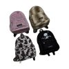 Custom Fuzzy Mini Backpack Plush Print Assorted