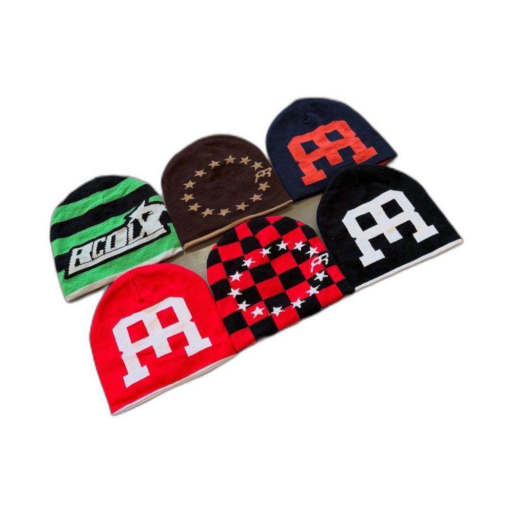 Custom M Logo Knit Beanie Multi Color Wholesale wholesale