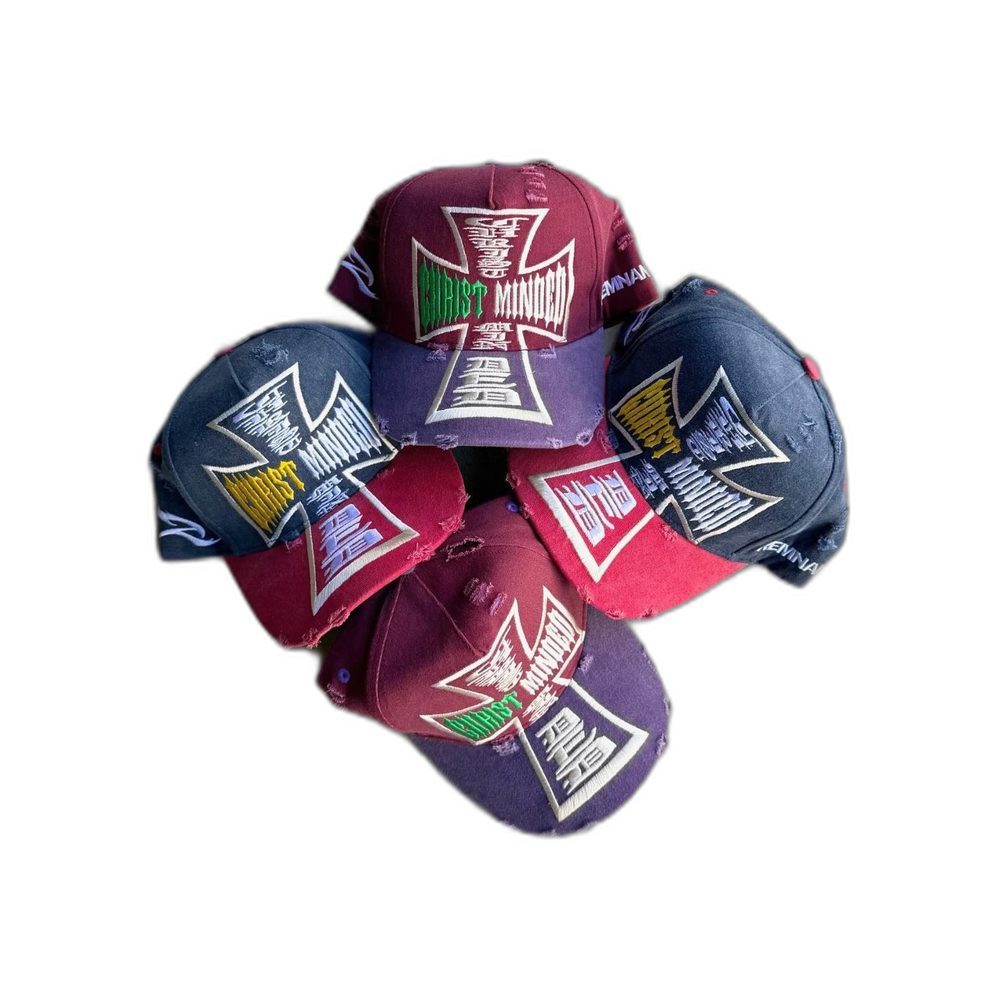 Custom Remnant Iron Cross Distressed Cap wholesale