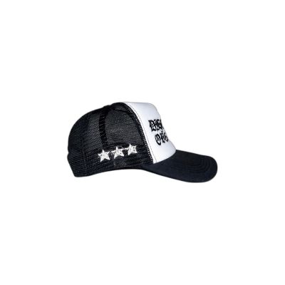 DISCIPLINE OVER LUCK Gothic Embroidery Trucker Cap
