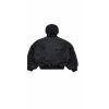 Custom Reversible Black Red Hooded Bomber Jacket Wholesale