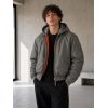 Custom Hooded MA-1 Bomber Jacket with Check Lining Wholesale