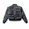 Custom Glossy Black Bomber Jacket Wholesale