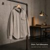 Custom Washed Grey Hooded Utility Jacket Wholesale